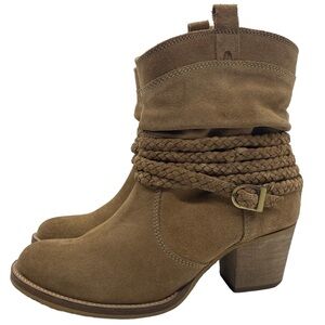 dingo Shoes Dingo Boots Sole Sister Brown Suede Leather Heeled